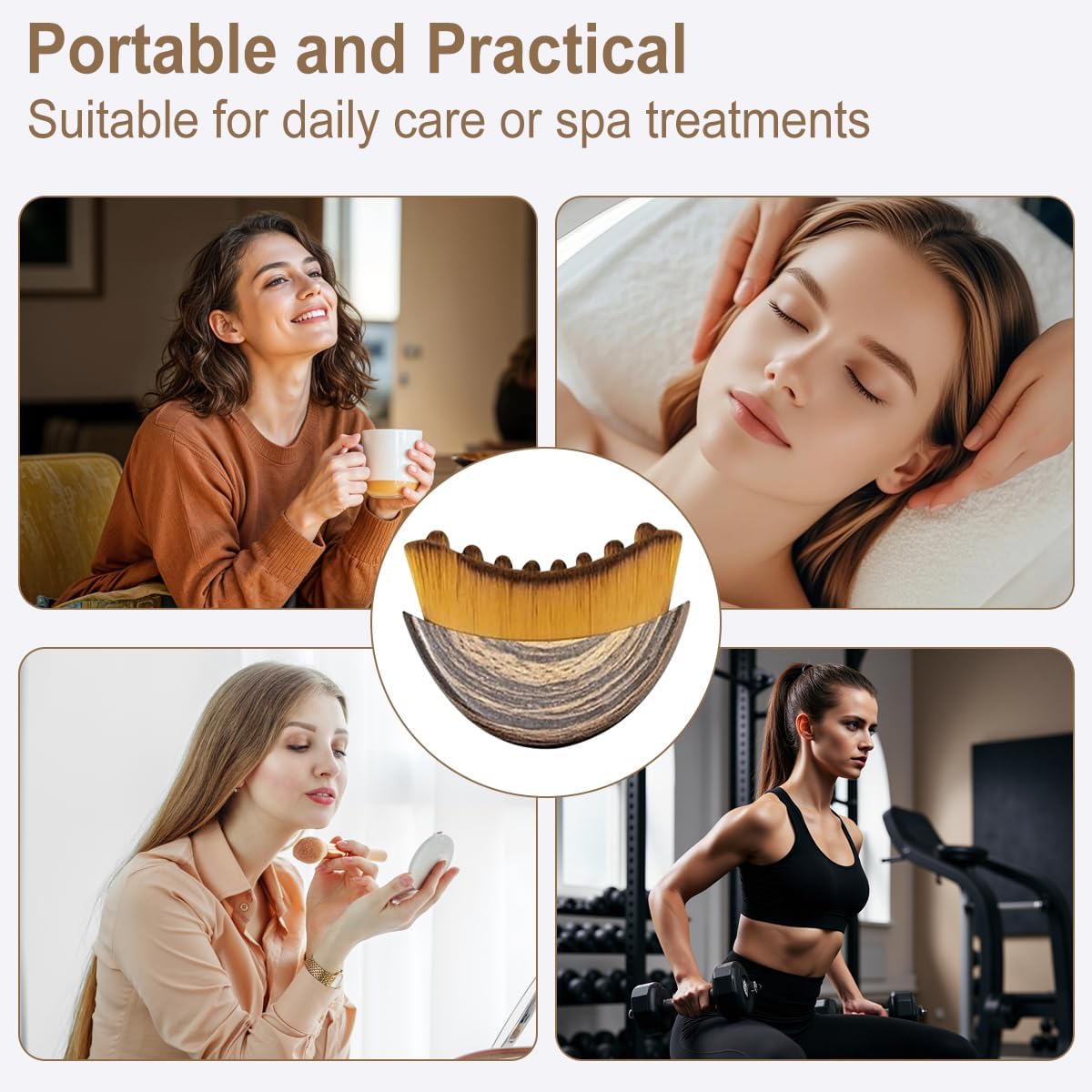 Brosse de drainage lymphatique visage