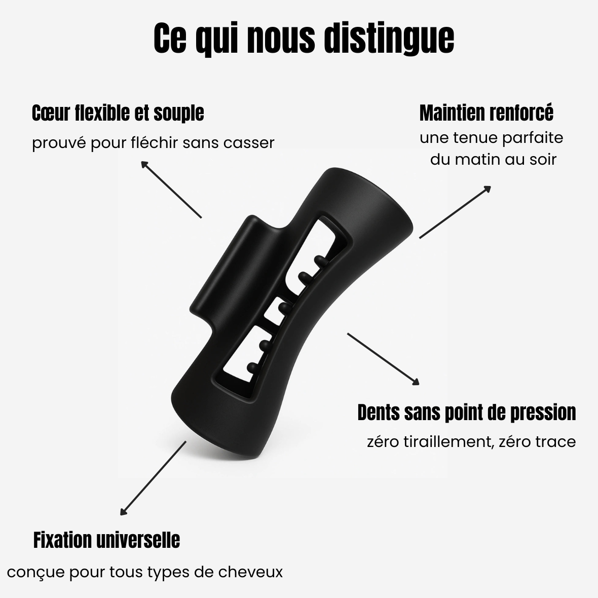 Clip Cheveux Flexible