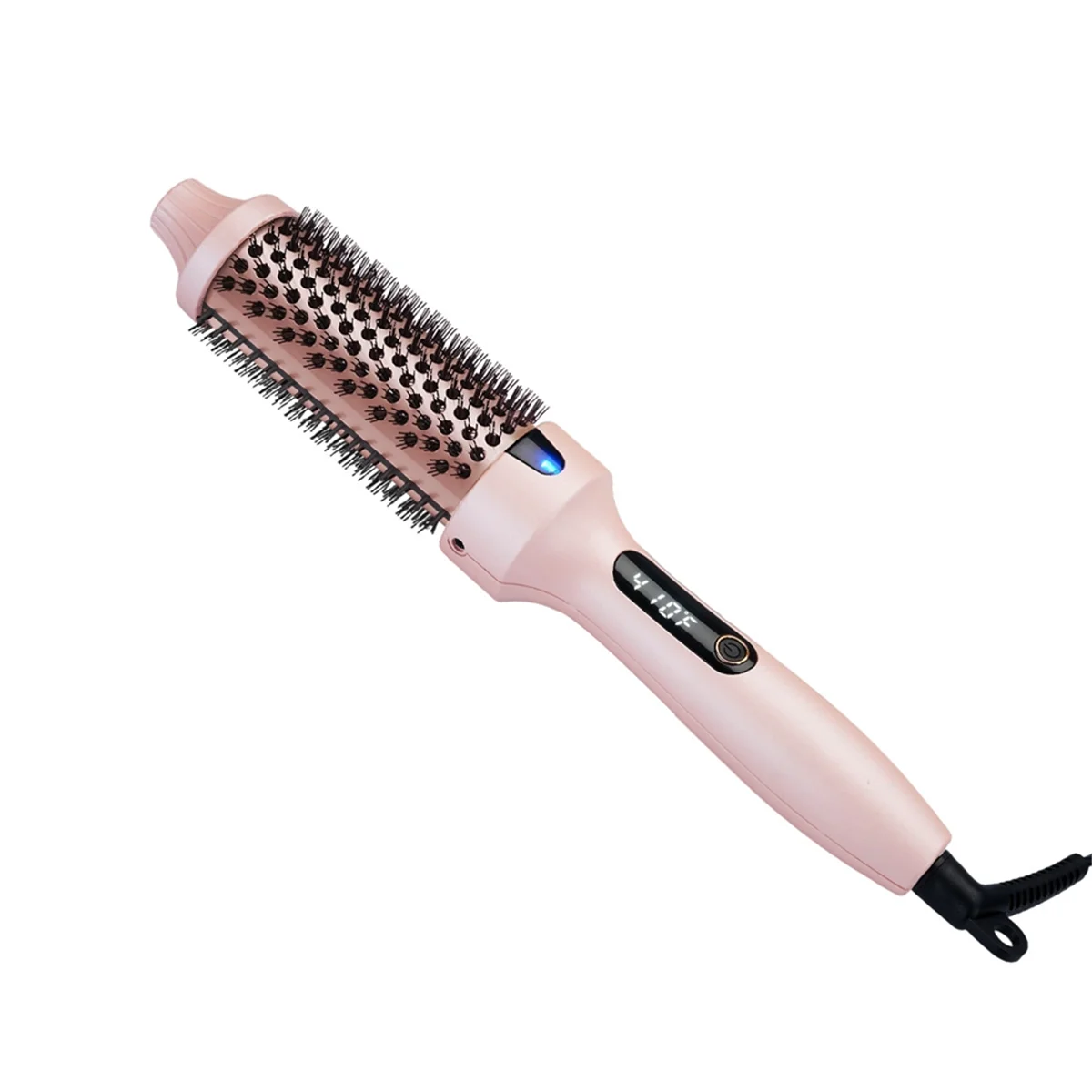 2025+Thermal Brush Curling Brush, Negative Ionic Heated Thermal Round Brush for Blowout Look, Curling & Straightener EU Plug